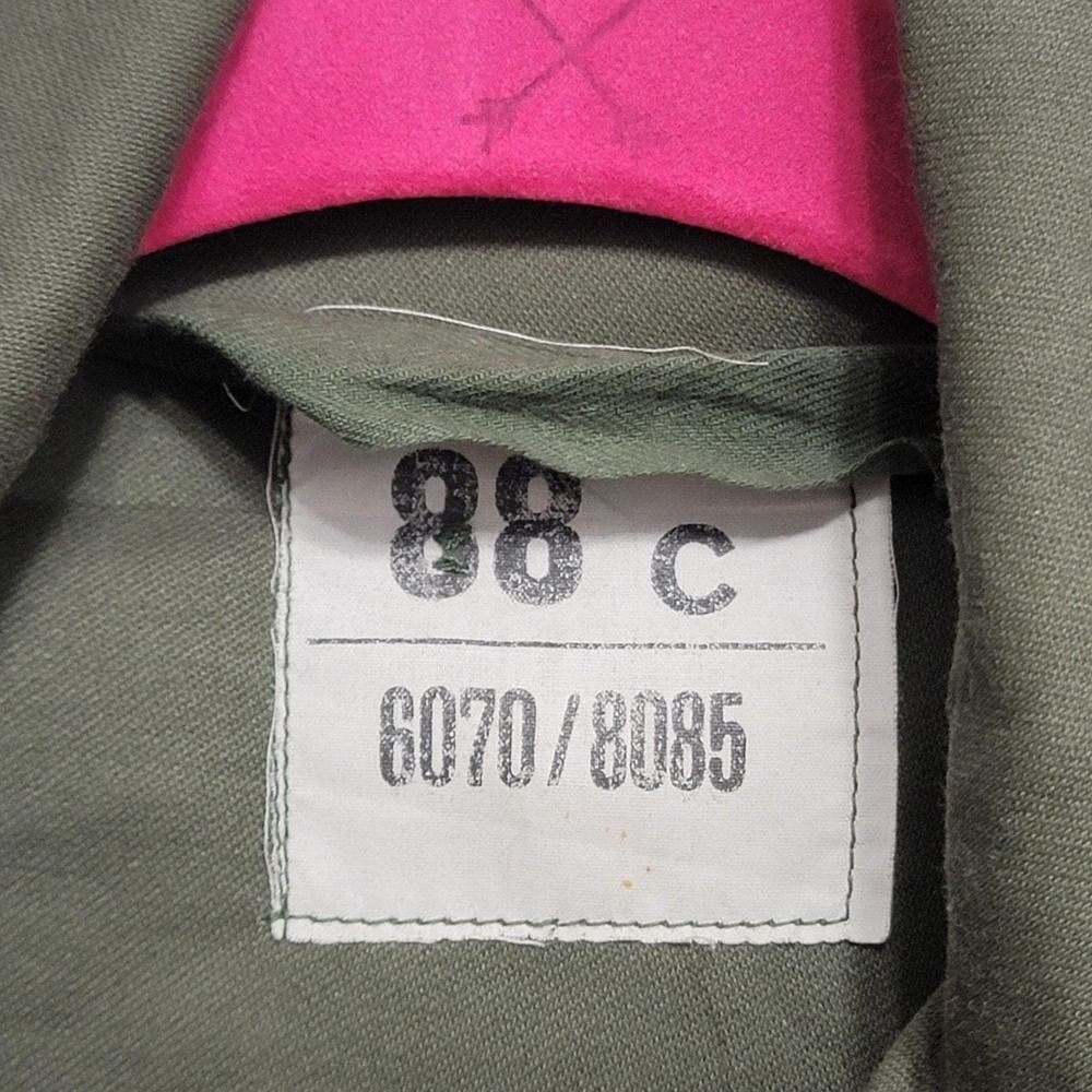 Vintage French Army Field Jacket Canvas Pockets Fits S/M Military - Picture 4 of 10